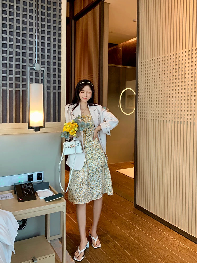 MISHOW 2023 Summer New Midi Dresses Women Vintage Short Sleeve A-Line Retro Mini Dress Korean French Female Clothing MX20B1087