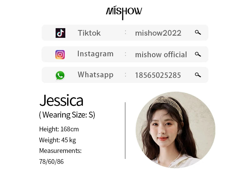 MISHOW Denim Skirt Women 2025 Spring Irregular Wash Denim Distressed Skirts Split Back Hem High Waist Commuter Skirt MXE14B0705