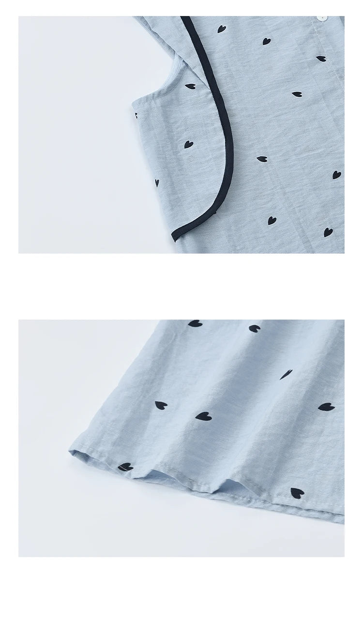 MISHOW Women's 2 Piece Set 2025 Summer Fashion Sleeveless Button Shirt High Waist A-line Shorts Set Ladies Clothing MXE37T0656