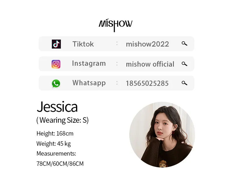 MISHOW Women's French Crew Neck Pullover Sweaters 2025 Winter Loose Dog Jacquard Knitted Top (Scarf Not Included) MXE94Z2890