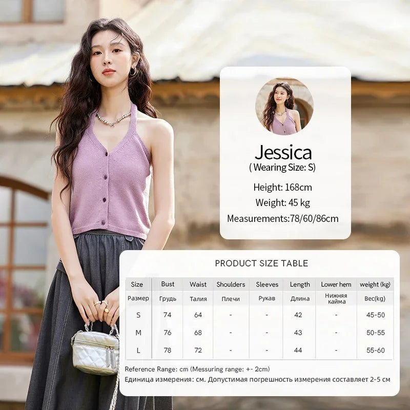 MISHOW French Knit Cardigan Women Separately 2025 Spring New Korean Casual Diamond Plaid Sweet V Neck Hollow Sweater MXE11Z1198