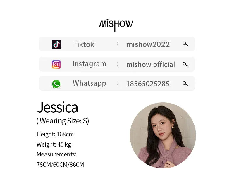 MISHOW Detachable Scarf Sweater for Women 2025 Autumn Winter Taro Purple Casual Warm Tops Soft Thick Knitted Sweater MXE91Z2825