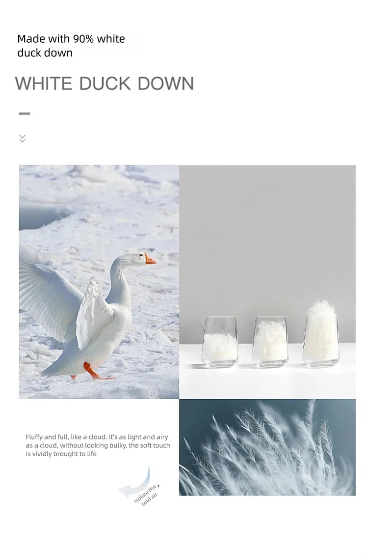 MISHOW Fox Fur Collar Down Jacket for Women 2025 Winter Fashion 90% White Duck Down Thickened Coat Warm Long Coat MXE51Y0082