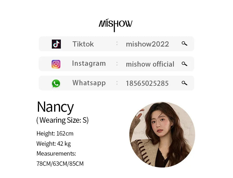 MISHOW Brown Wide-leg Pants for Women2025 Winter Thickened Warm Drawstring Waistband Retro Casual Trousers Woman MXE87K1126