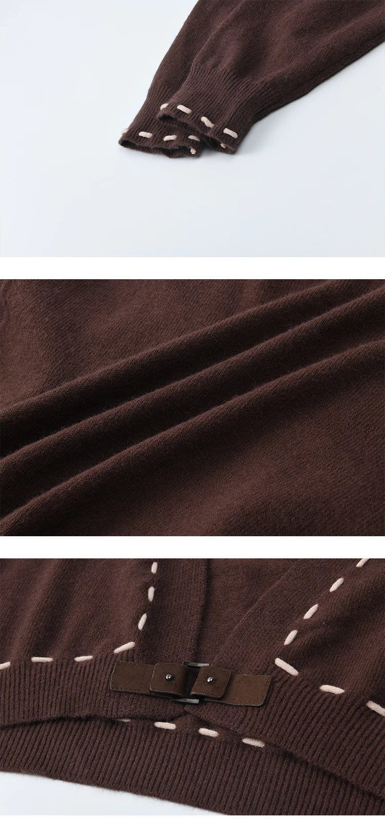 MISHOW Knitted cardigan camisole Dress Two-piece Set Autumn Frosted Velvet Retro Top Contrasting Design Dress Sets MXE47T1382