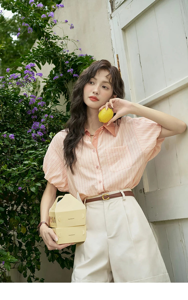 MISHOW Casual Solid Suit Short Pants for Women 2024 Summer High Waist Slim Straight Leg Pants Loose A-line Shorts MXD28K0647