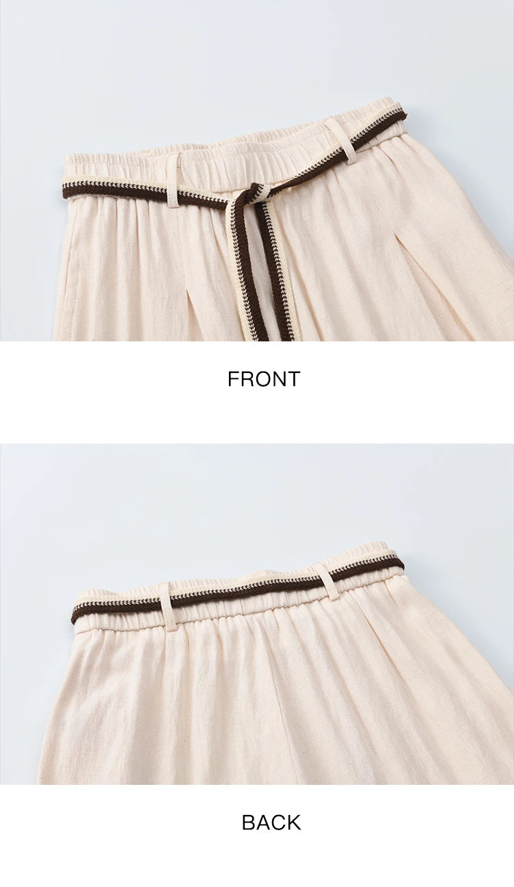 MISHOW Women's Two-Piece Set Fashion Polka Dot One Shoulder Puff Sleeve Blouse Summer 2025 Casual Wide Leg Pants Set MXE38T0683