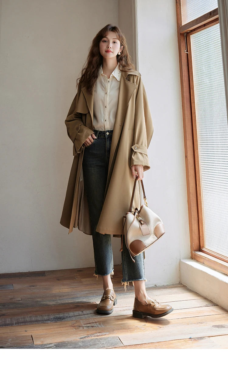 MISHOW Women's Casual Loose Shirt 2023 Autumn Turn-down Collar Embroidery Hollowed Out Single Breasted Mid Length Top MXC41C0077