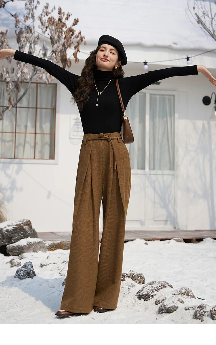 MISHOW Mock Neck Bottoming Shirt Long Sleeve Inner Tops for Women 2023 Autumn Winter New Fashion Warm Slim T-shirt MXC58Z0290