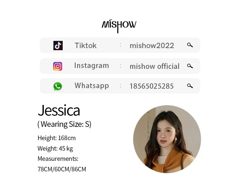 MISHOW Lamb Wool Jacket with Color Blocking Knitted Shawl for Women Winter 2025 Warm Thickened Fur One-piece Coats MXE91W0969