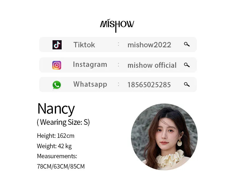 MISHOW Retro Apricot Wool Thickened Short Coat 2025 Winter Plush Splicing Coat Placket Vintage Handmade Buttons Coat MXE92W0998