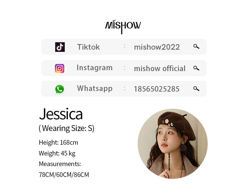 MISHOW Purple Plaid Short Skirt for Women Autumn 2025 Asymmetrical Patch Skirts Back Elastic Waist A-line Short Skirt MXE45B2411