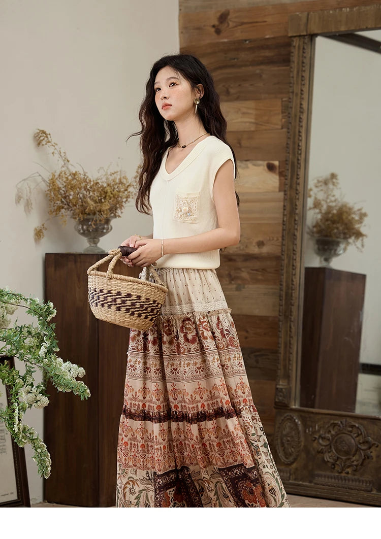 MISHOW Cool Knitted Short Sleeve T-shirt 2025 Summer V-neck Pocket Shell Lace Tops Casual Solid Raglan Sleeve Tees MXE34Z1265