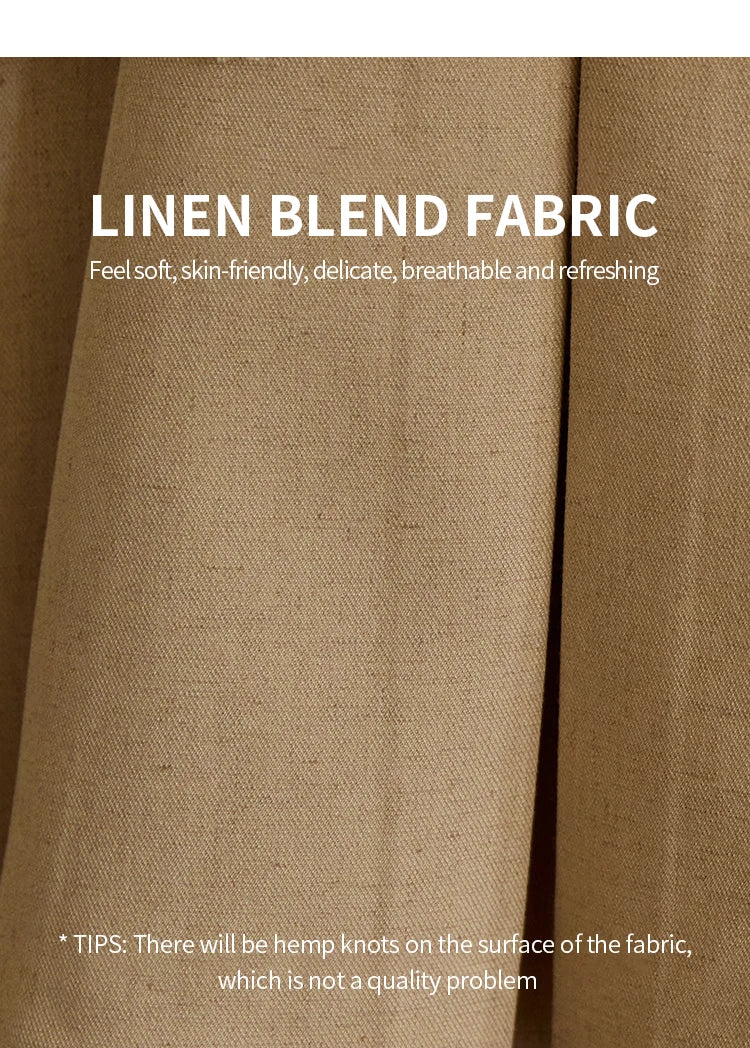 MISHOW Khaki Rough Selvedge Vest Coat Pleated Skirt Two-piece Set 2025 Autumn Women Linen Blend Retro Set Office Lady MXE41T0690