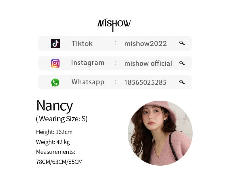 MISHOW Jacquard Pullovers for Women 2025 Winter Fashion Retro Geometric Pattern V-Neck Knitted Sweater with Shawl MXE86Z2654