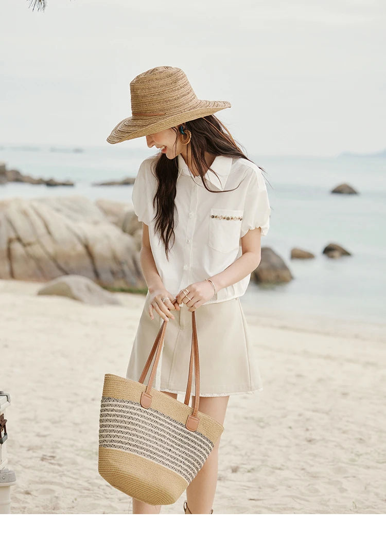 MISHOW Office Lady Summer Skirts Women New 2025 Solid Lace Belt High Waist A-line Hip Skirt Woman Fashion Slimming MXE32B0711