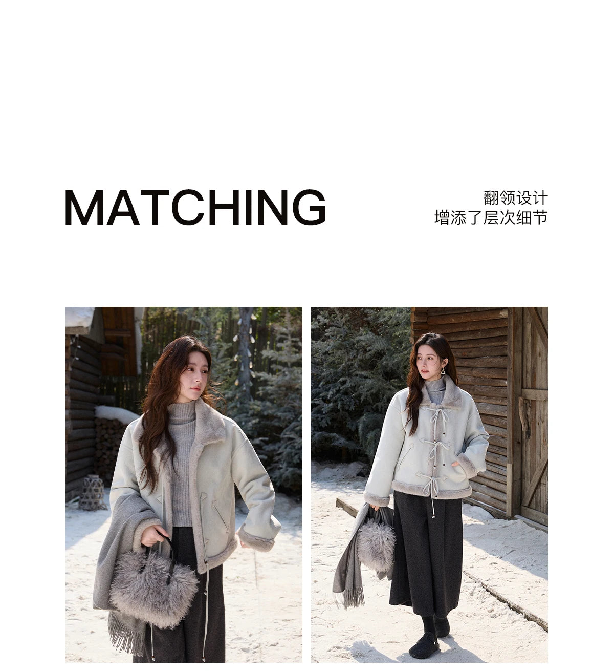 MISHOW Suede Imitation Mink Fur Coat Women Winter 2025 Retro Thick Plush Lace Up Coat Warm Lapel Jackets Office Lady MXE90W0921