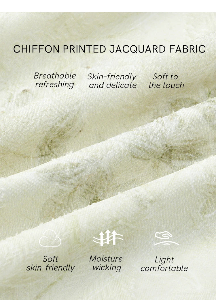 MISHOW Floral V-neck Drawn Tassels Dresses 2025 Spring Summer Hollow Out Lantern Sleeve Dresses Vacation Doll Dress MXE15L2121