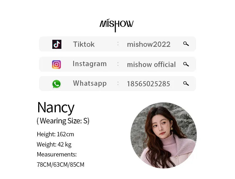 MISHOW Woolen Lapel Short Down Jacket 2025 Winter Women Thick Warm Down Jacket Pink Bread Jacket Commuting Outerwear MXE92Y0089