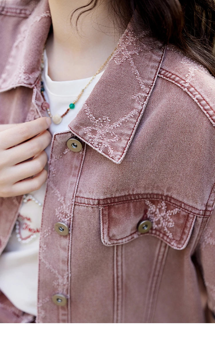 MISHOW Cowboy Skirts Separately For Women 2025 Spring New Gentle Sweet Thick Jacquard Short Jacket Mid Long Skirt MXE14W0754