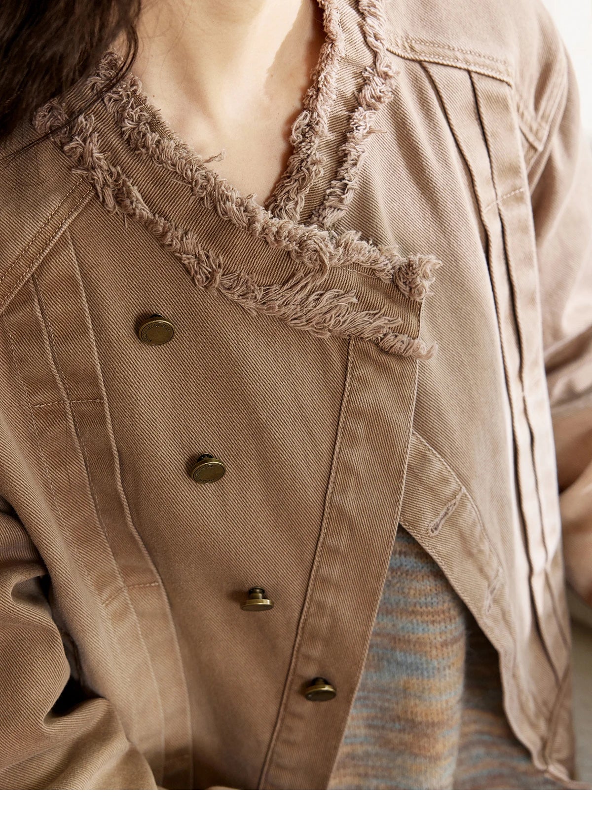 MISHOW Women's French Retro Denim Jacket 2024 Autumn Short 100Cotton Streetwear Top Wide-waisted Single Breasted Coat MXD43W0391