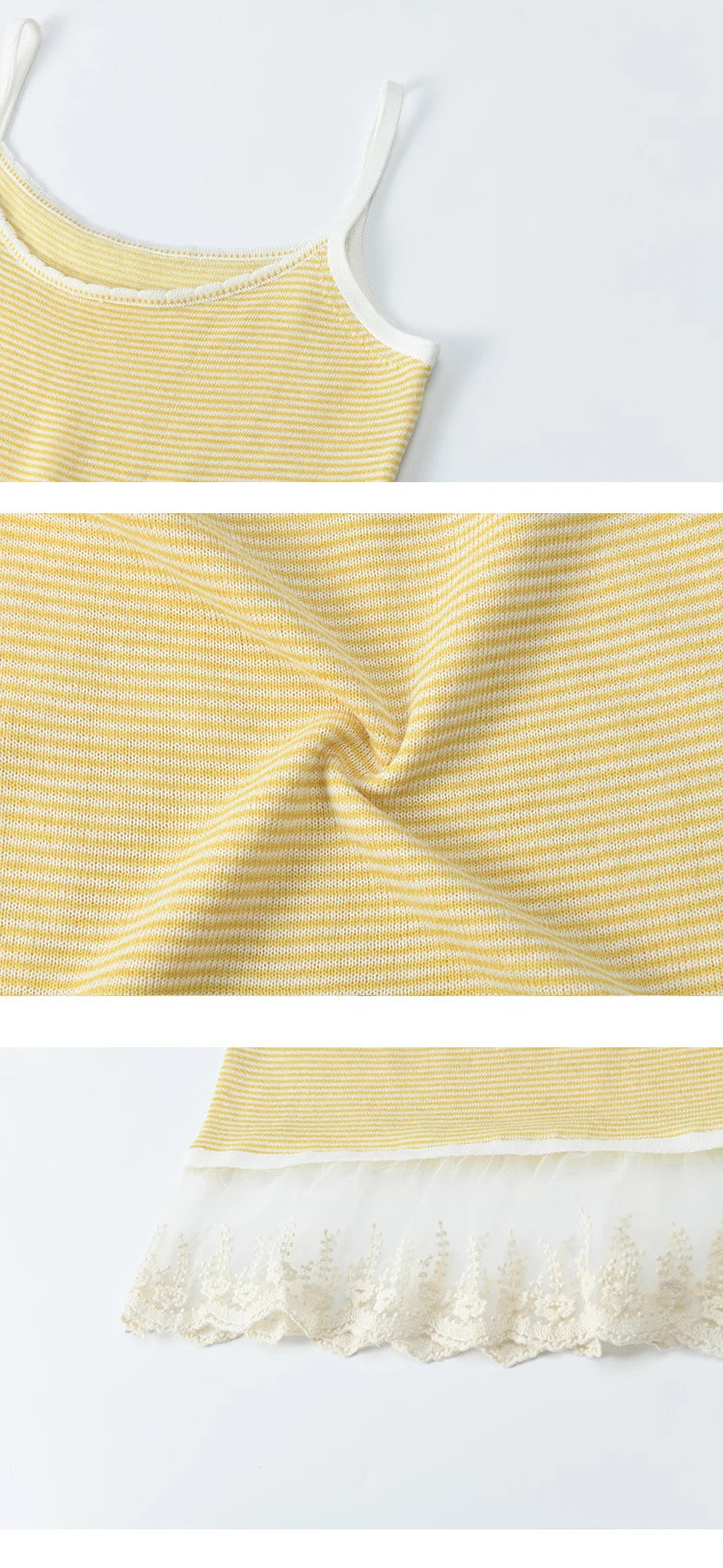 MISHOW Summer Camisole Cardigan Sets for Women 2025 Short Sleeve Round Neck Hem Lace Knitted Tops Female Fashion MXE33T0582