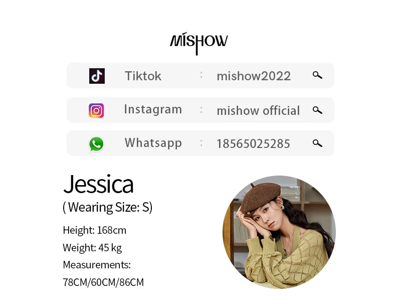 MISHOW Hanging Neck Dress Knitted Cardigan Separately 2024 Autumn Hollow Short Top Knitted Patchwork Sleeveless Dress MPD42L2040