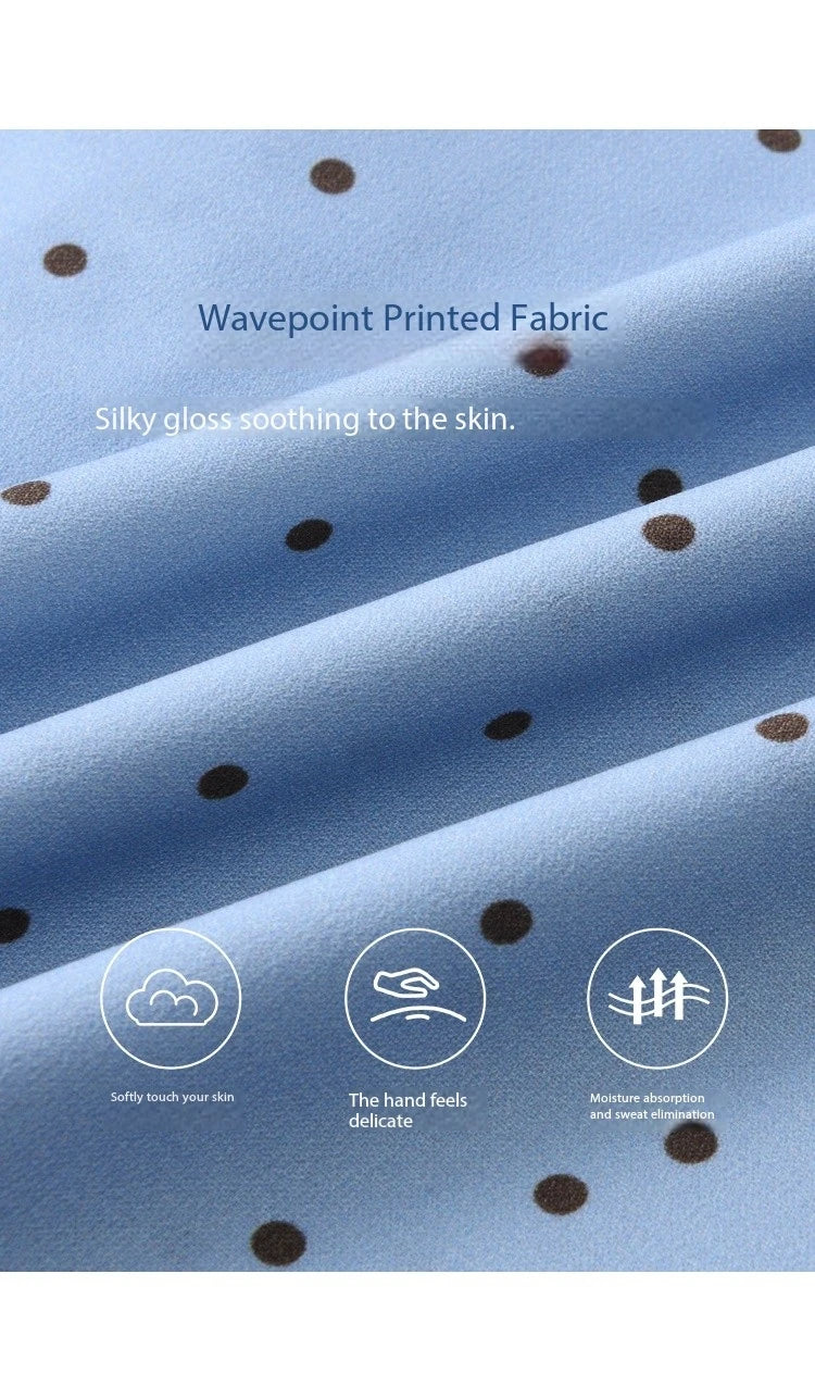 MISHOW Lace Patchwork Polka Dot Shirt for Women Spring 2025 French V-neck Shirt Cuff Splic with Hollowed Out Lace Top MXE12X1707