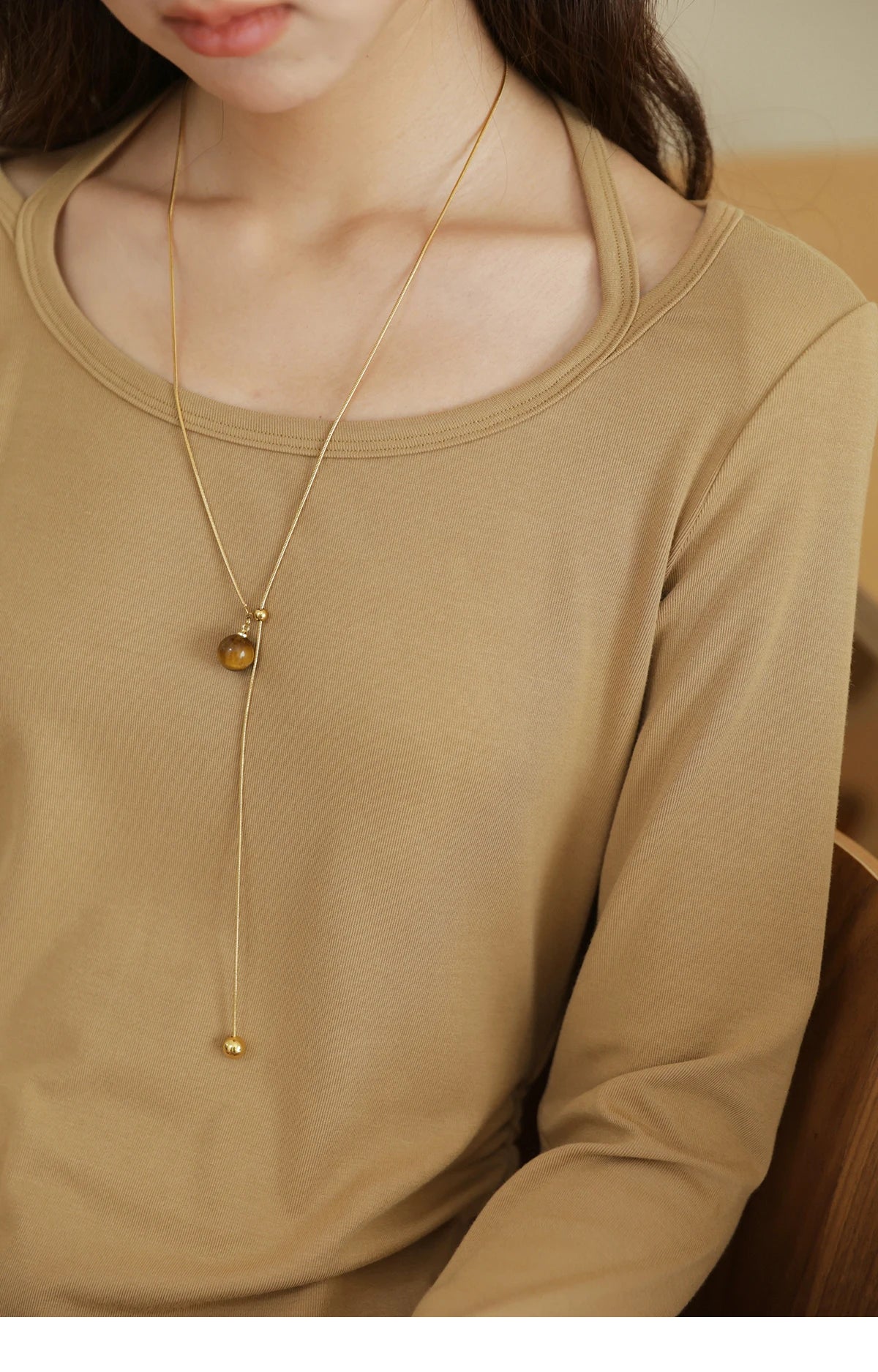 MISHOW Elastic Knitted T-shirts for Women Autumn 2025 Hanging Neck Strap Tees Pleated Waist Slim Long Sleeved Top MXE42T0720