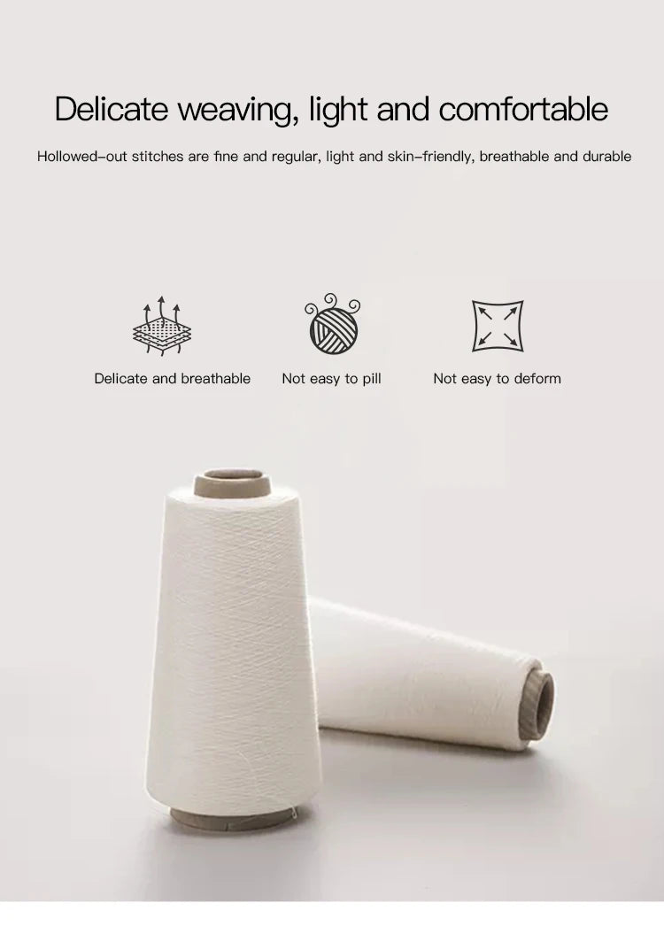 MISHOW Women's Diamond Patterned Knitted Top 2025 Autumn Bohemian Hollowed Out Thin Top Scoop Neck Knitted Sweaters MXE42Z1332