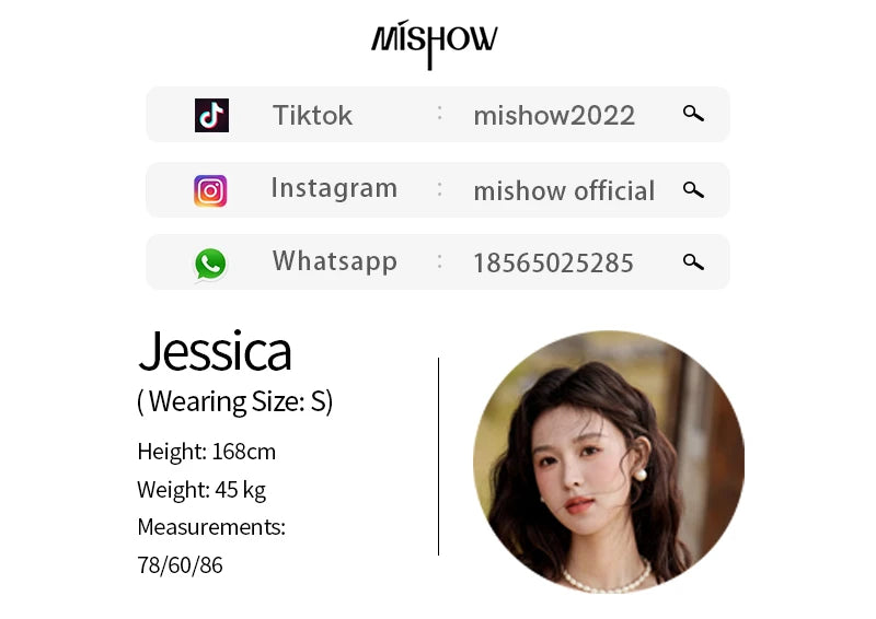 MISHOW Dog Bow Jacquard Knitted Sweater 2025 Spring Yellow Single Row Pearl Button Top Round Neck Elegant Sweaters MXE13Z1197