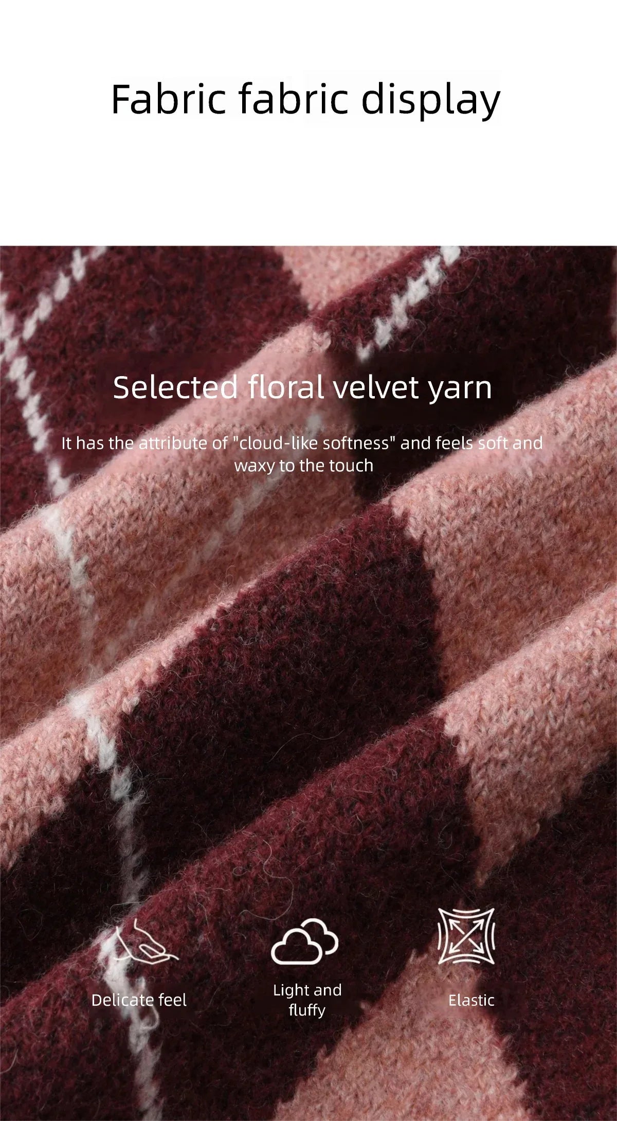 MISHOW Christmas Retro Diamond Grid Sweater Cardigan for Women 2025 Winter O-neck Contrasting Thick Knitted Sweaters MXE91Z2773