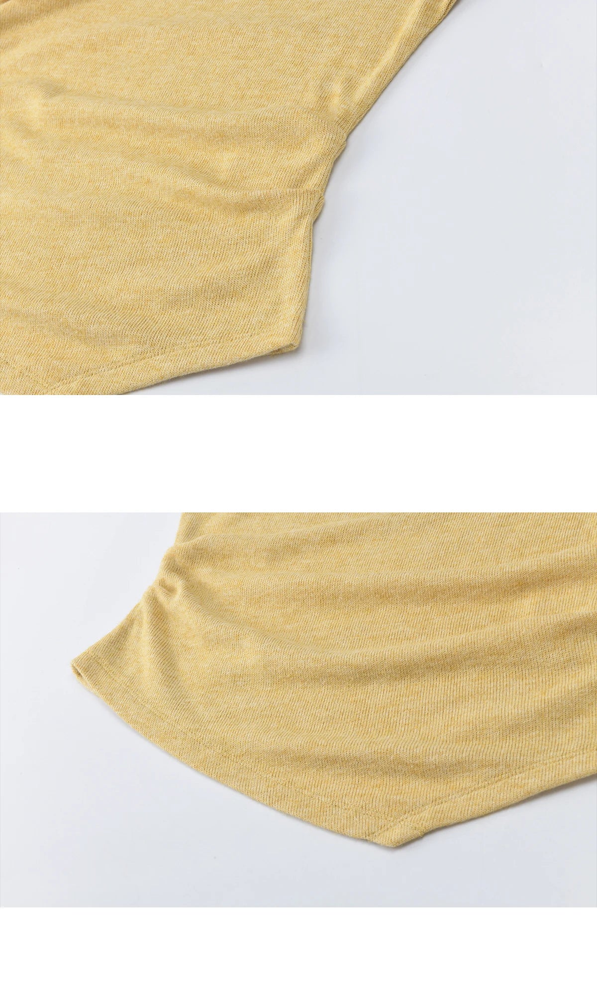 MISHOW Women's Yellow Brown Irregular Top 2026 Spring Contrast Color Oblique Collar Long Sleeve Casual Knitted Tops MXF11Z2911