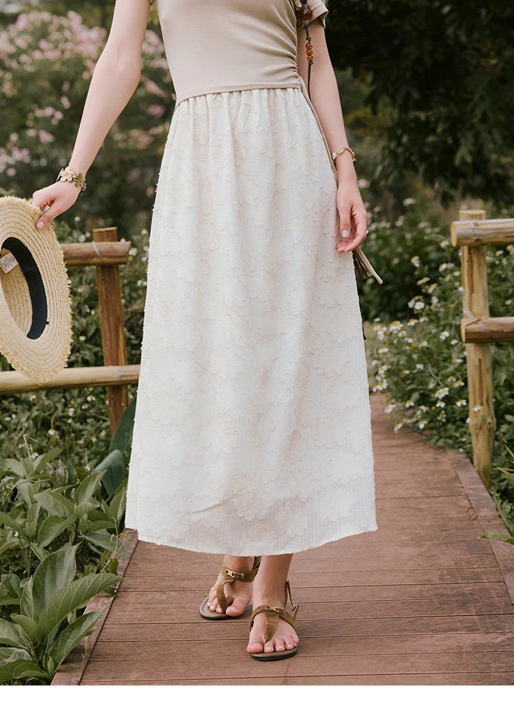 MISHOW Holiday Summer Dresses Women New 2025 Short Sleeve Off-shoulder Knitted Patchwork Midi Dress Female Slimming MXE33L2207