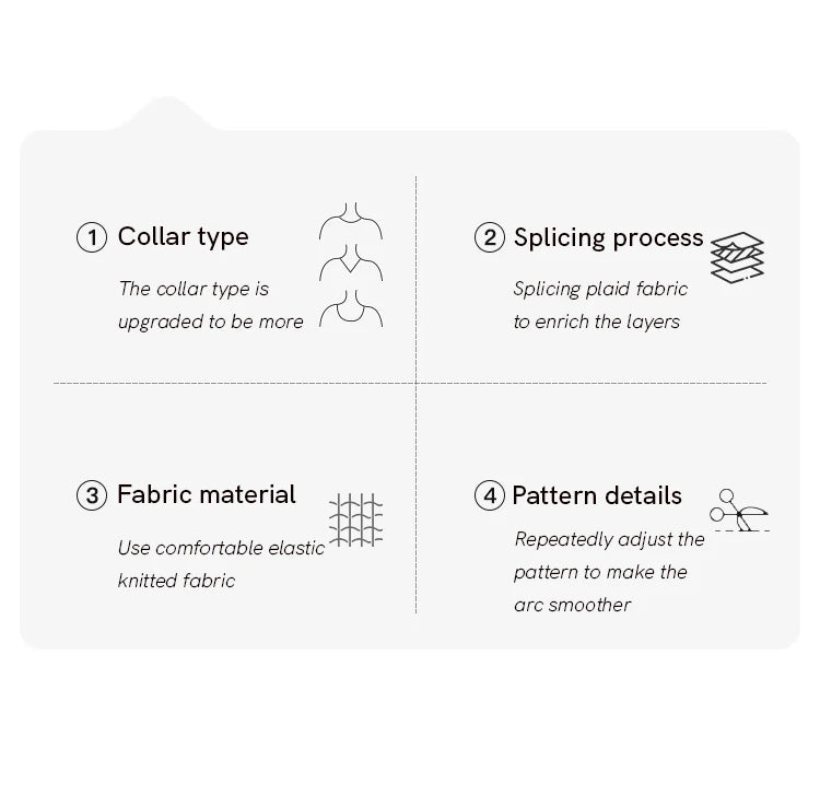 MISHOW Plaid Splicing Fake Two-piece Tops for Women Spring 2025 Contrasting Colors Slim Thin Top V-neck Casual Tees MXE13Z1108