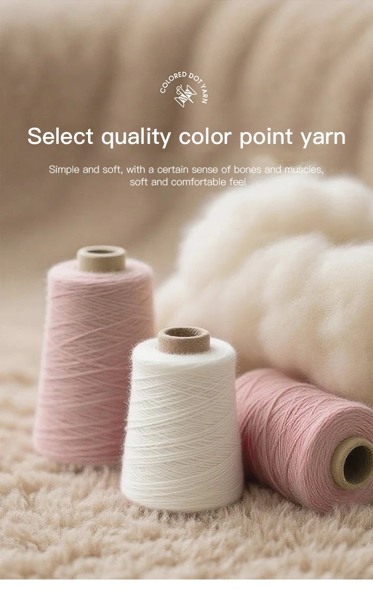 MISHOW Colorful Dot Wool Knitted Cardigan 2025 Autumn Hem Cuffs Shell Embroidery Tops Hollow Argyle Pattern Sweater MXE44Z1364