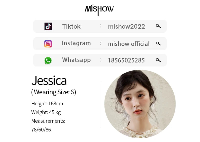 MISHOW Khaki A-line Short Skirt Spring 2025 100Cotton High Waist Versatile Skirt Zipper Pockets Skirt (Not with Belt) MXE15B0696