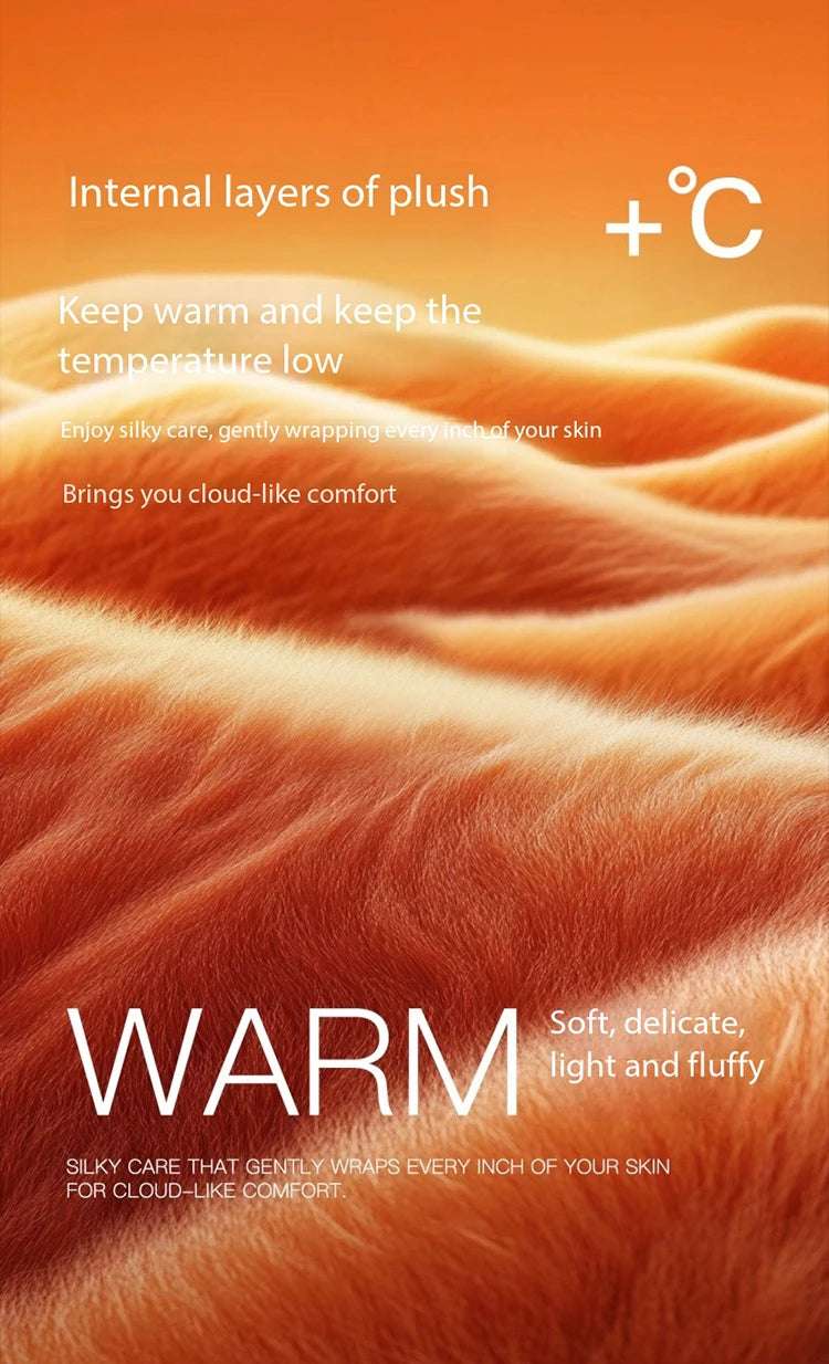 MISHOW Women's Blue Jacket 2025 Winter Blue Plush Turn-down Collar Zip-up Coat Fashion Casual Warm Loose Coat Woman MXE87W0917