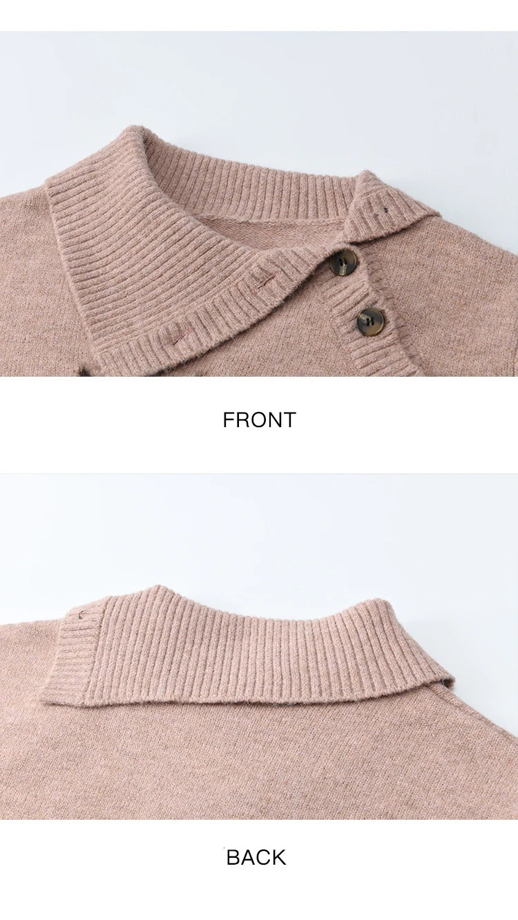 MISHOW Plant Jacquard Sweater for Woman 2025 Winter French Style Casual Turtleneck Design Knitted Pullover Tops Woman MXE86Z2658