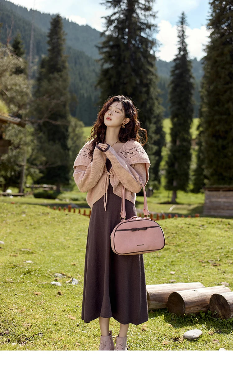 Mishow Arctic Knitted Cardigan & Strap Dress Set MXD42L2016