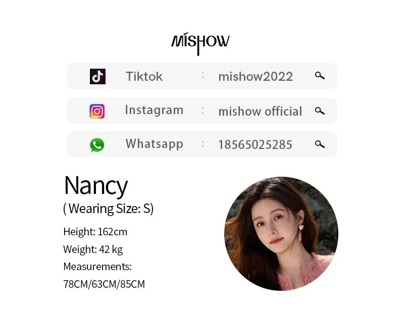 MISHOW Women's Raspberry Pink Wool Blend Sweater 2025 Winter French Floral Pom-Pom Embroidered V-Neck Knitted Top MXE86Z2740