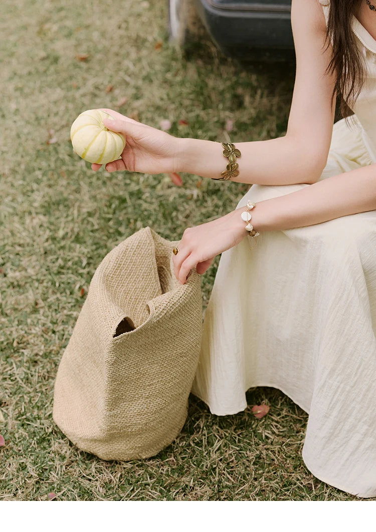 MISHOW Holiday Summer Dresses Women 2025 New Short Sleeve Shell Webbing Oblique Collar Slim Midi Dress Female Fashion MXE31L2189