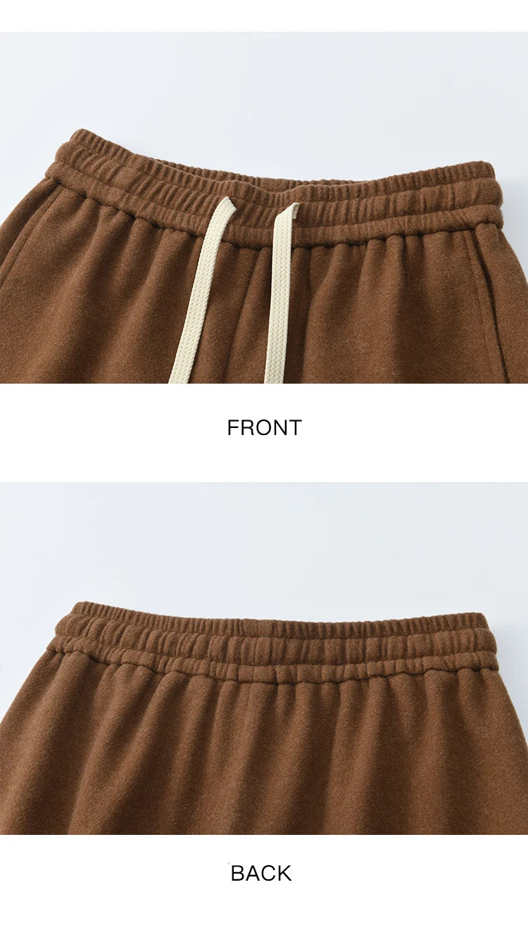 MISHOW Wide-leg Pants for Women 2025 Autumn Winter High Waist Straight Lace-up Loose Pants Retro Casual Slim Pants MXE89K1100