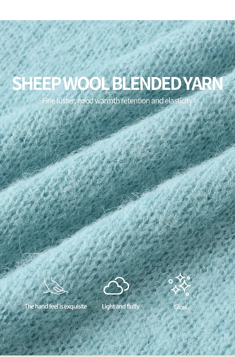 MISHOW Woman Sweaters 2025 Elegant French Hollow Out Floral Sweater Loose O-neck Long Sleeves Knit Top Autumn Clothes MXE44Z2491