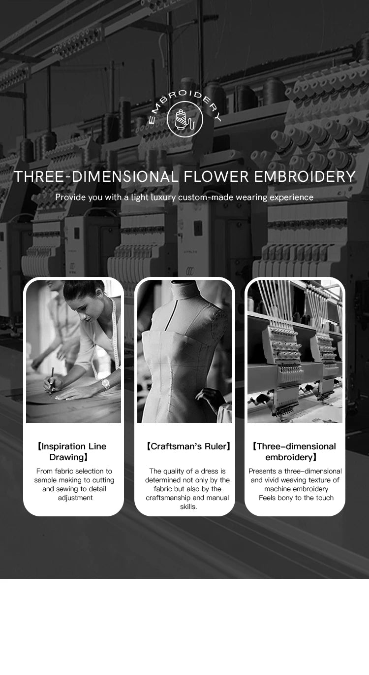 MISHOW Women's Cashew Flower Embroidered Dress 2025 Autumn V-neck Drawstring Long Sleeves Ladies Elegant Slim Dresses MXE41L2387