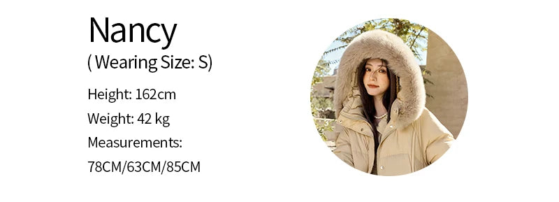 Mishow Hooded Removable Fox Fur Down Coat MXD55Y0052