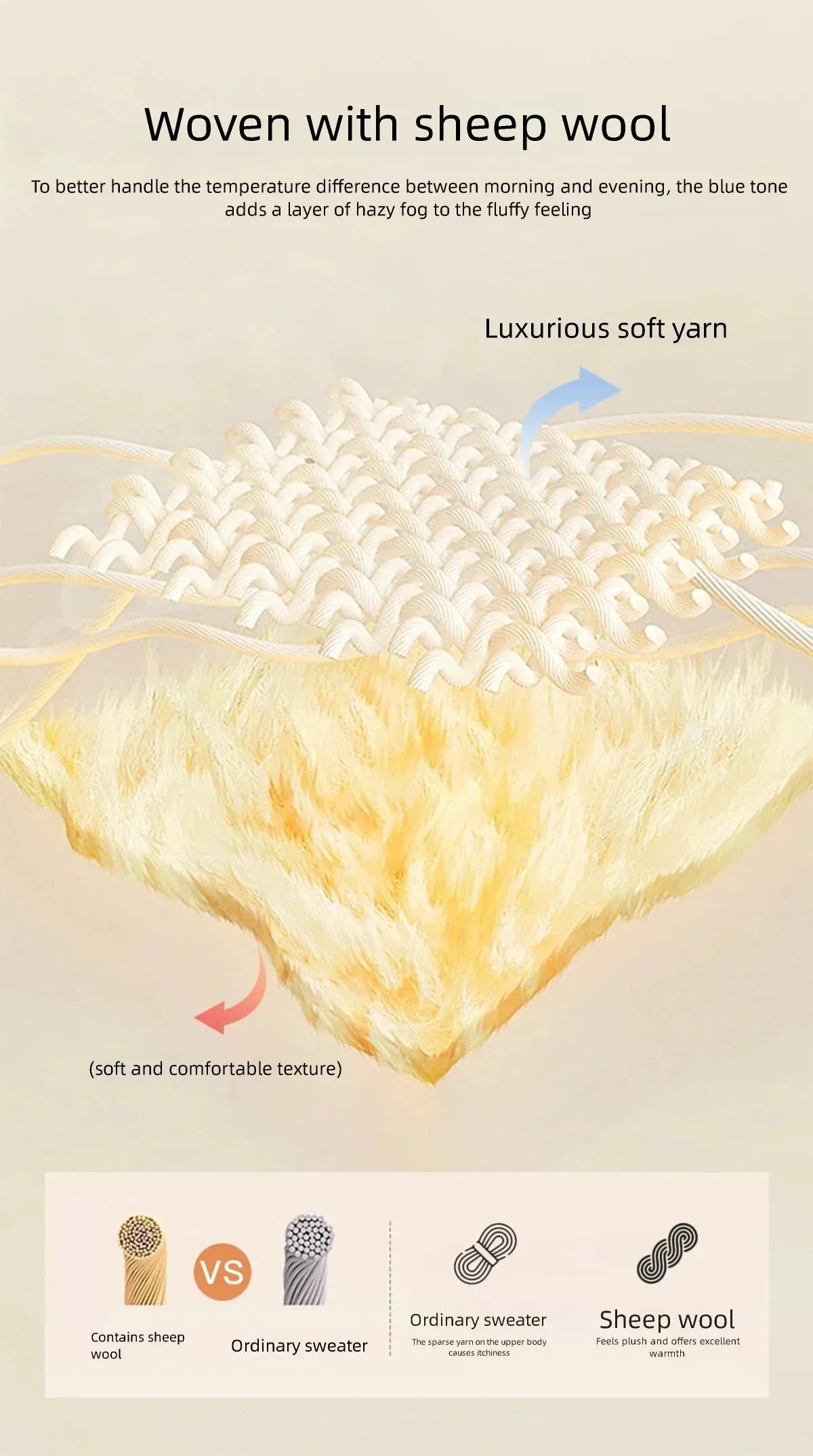 MISHOW Women's Blue Hollow Out Knit Cardigan 2026 Spring V Neck Wool Blend Tops Single Breasted Casual Thin Sweater MXF13Z2975