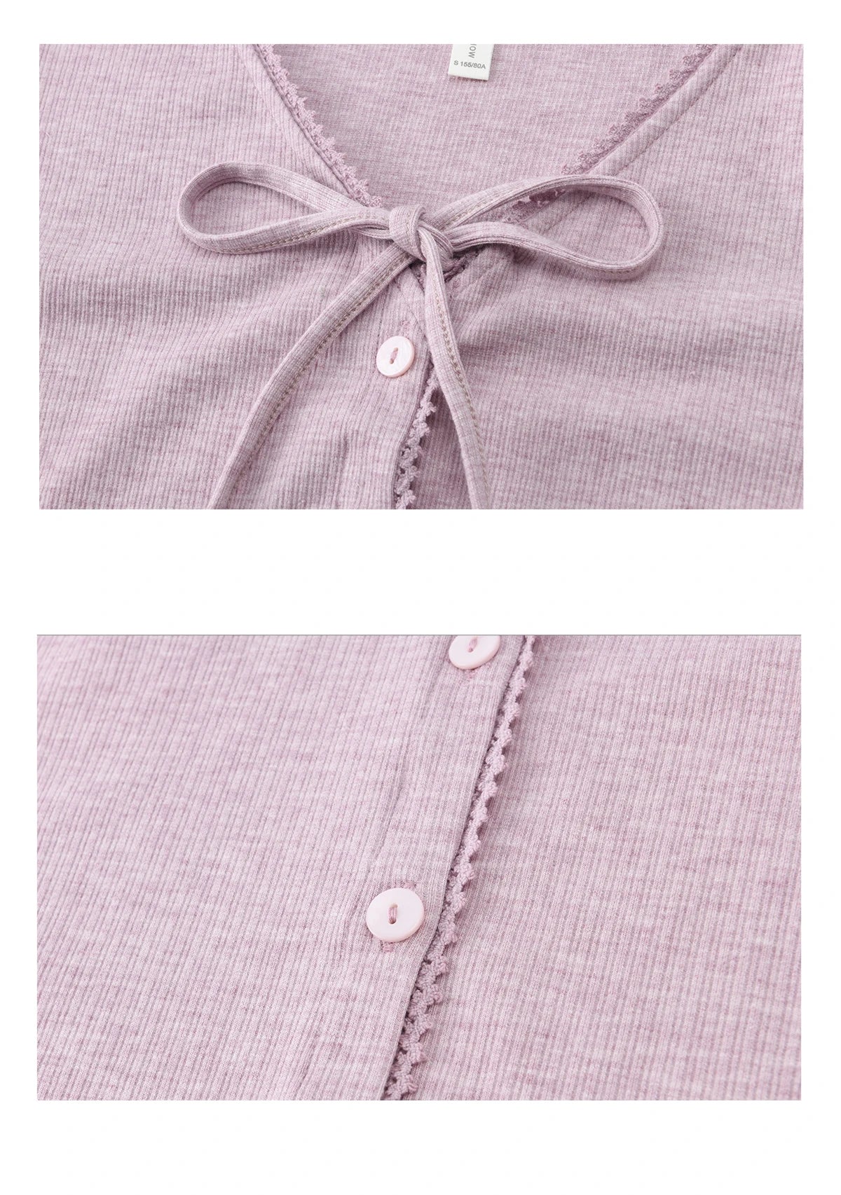 MISHOW Women's Purple Knitted Two-Piece Set 2026 Spring Knitted V-neck Lace-Up Cardigans Camisole Irregular Tops Set MXF13Z2998