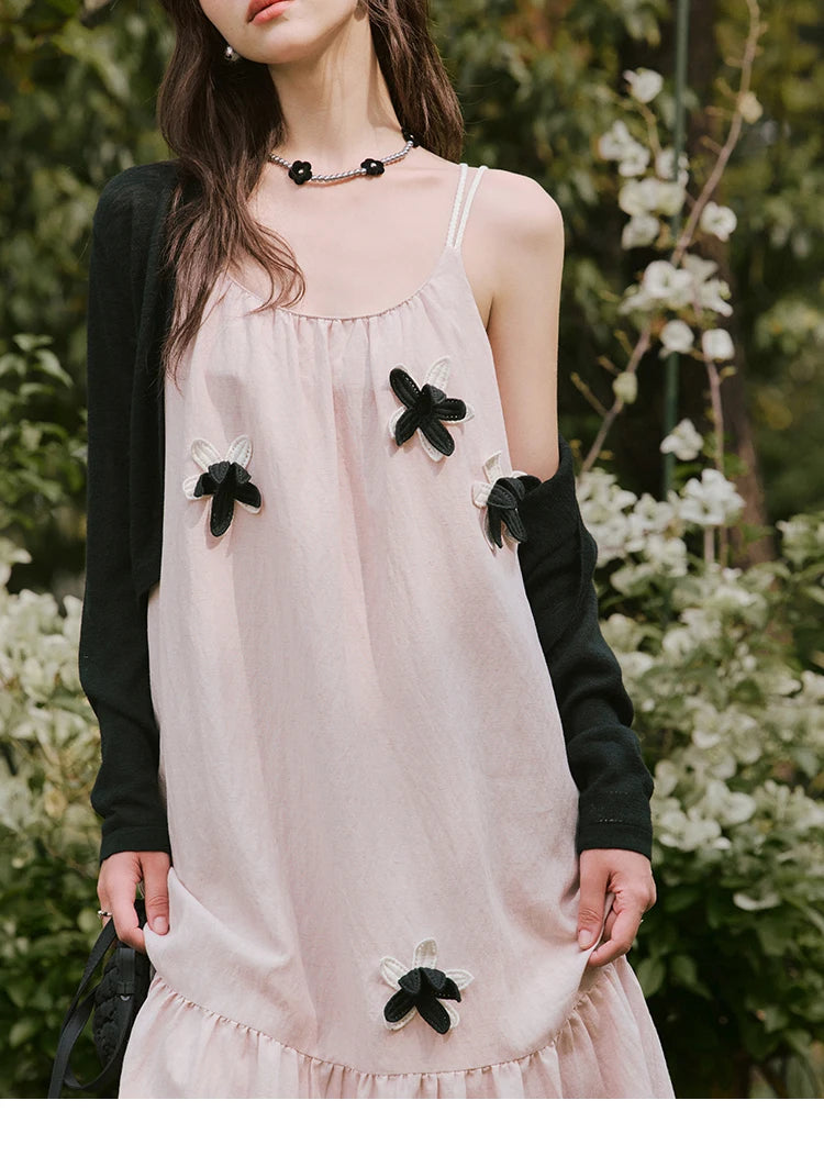 MISHOW Holiday Long Camisole Dress Women Summer 2025 Sleeveless Flower Pleated High Waist Dresses Woman New Fashion MXE31L2191