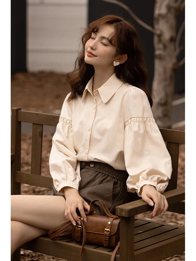 MISHOW Corduroy Strap Dress Autumn Winter French Retro Vneck Sleeveless Mid-Calf Dresses Elegant Solid Blouses MXB43L1246